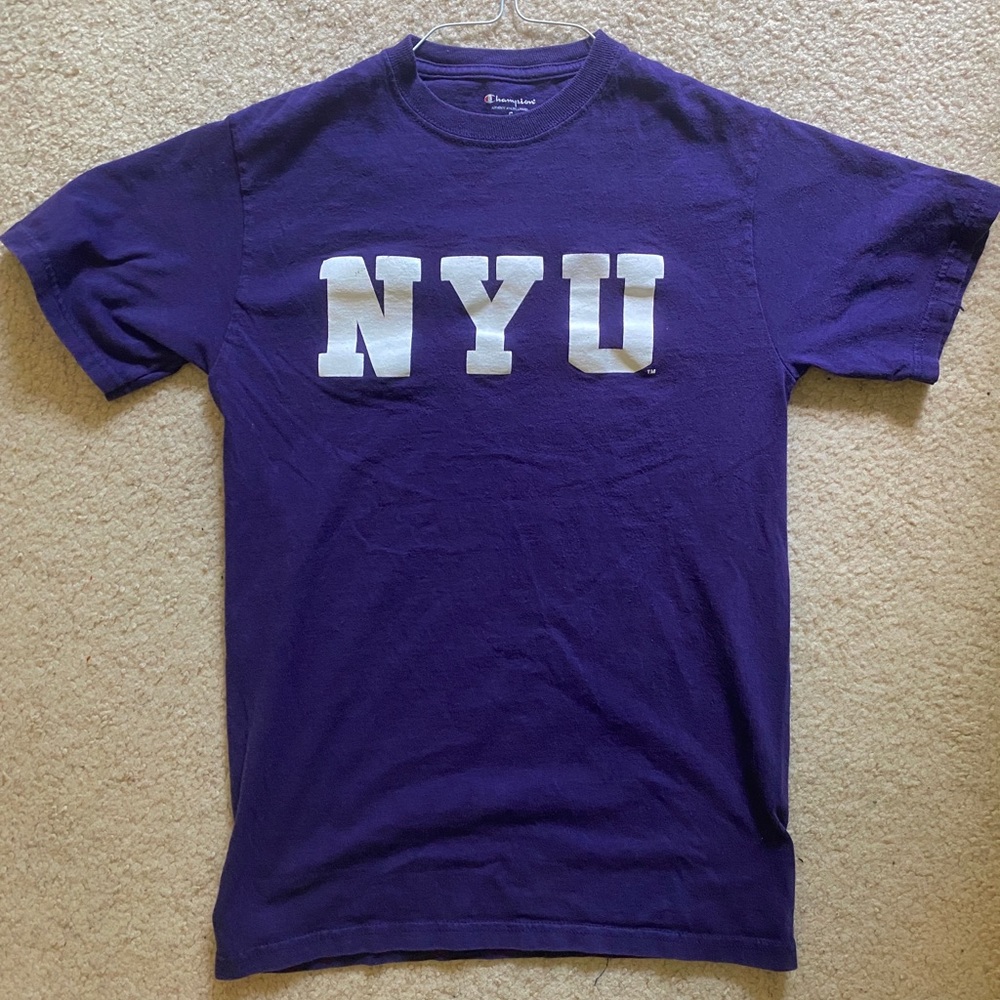 Purple Champion NYU T-shirt